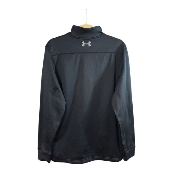 Under Armour ColdGear Black Loose Fit 1/4 Zip Pullover Activewear Men's M - Picture 3 of 5